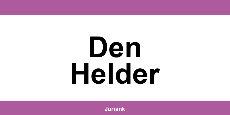 Contact en adres van de rechtbank in Den Helder