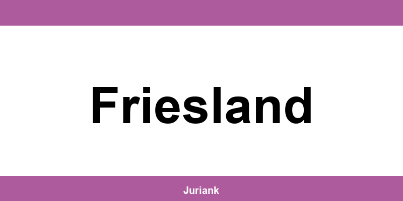 Contact en adres van de rechtbank in Friesland